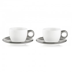 Set of 2 Cappuccino Cups Grey - Gocce - Guzzini GUZZINI GZ27740092