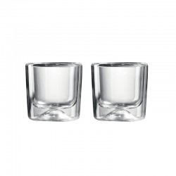 Set of 2 Small Double Wall Thermo-Glasses - Gocce Clear - Guzzini