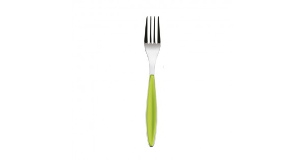 Guzzini Dessert Fork is a Perfect Combination of Steel and Plastic Apple Green 