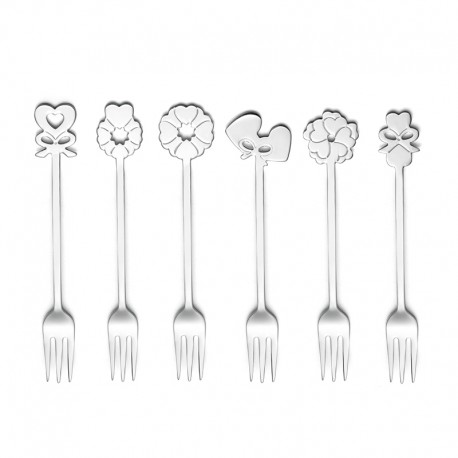 Set of 6 Dessert Forks - Love Silver - Guzzini GUZZINI GZ26841963