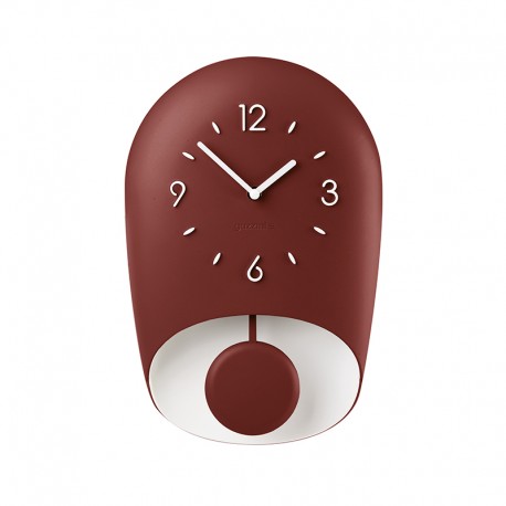 Wall Clock with Pedulum Ruby BELL - Home Ruby/brick Red - Guzzini GUZZINI GZ168604171