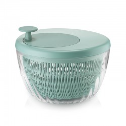 Salad Spinner with Lid Ø26cm Green - Spin&Store - Guzzini