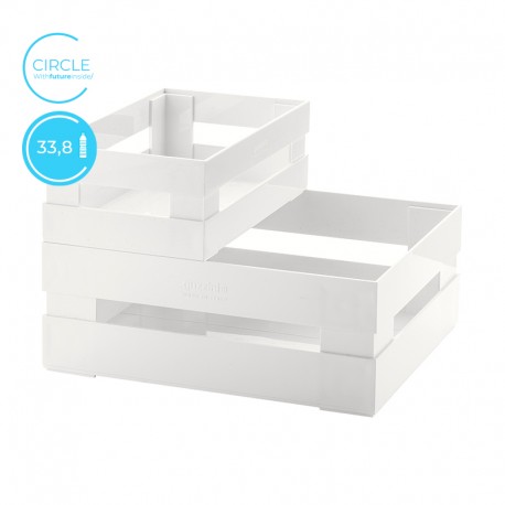 Set of 2 Boxes Circle White - Tidy&Store - Guzzini GUZZINI GZ169501100