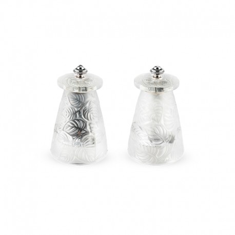 Pepper and Salt Mill Set 9cm - Lalique Clear - Peugeot Saveurs PEUGEOT SAVEURS PG2/32272