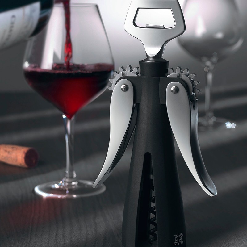 Wing Corkscrew Wine Opener 20cm Souverain Black Peugeot Saveurs