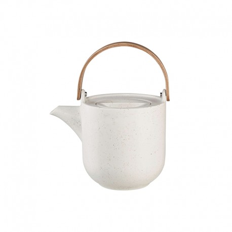 Teapot with Wooden Handle 1lt – Coppa Sencha White - Asa Selection ASA SELECTION ASA19370193
