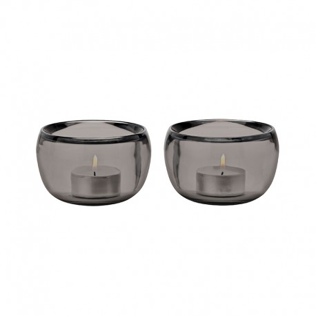 Juego de 2 Portavelas Gris - Ora - Stelton STELTON STT107