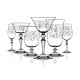 Set of 6 Glasses - Wormwood Rock-Gobbler Pattern Clear - Italesse ITALESSE ITL3351P