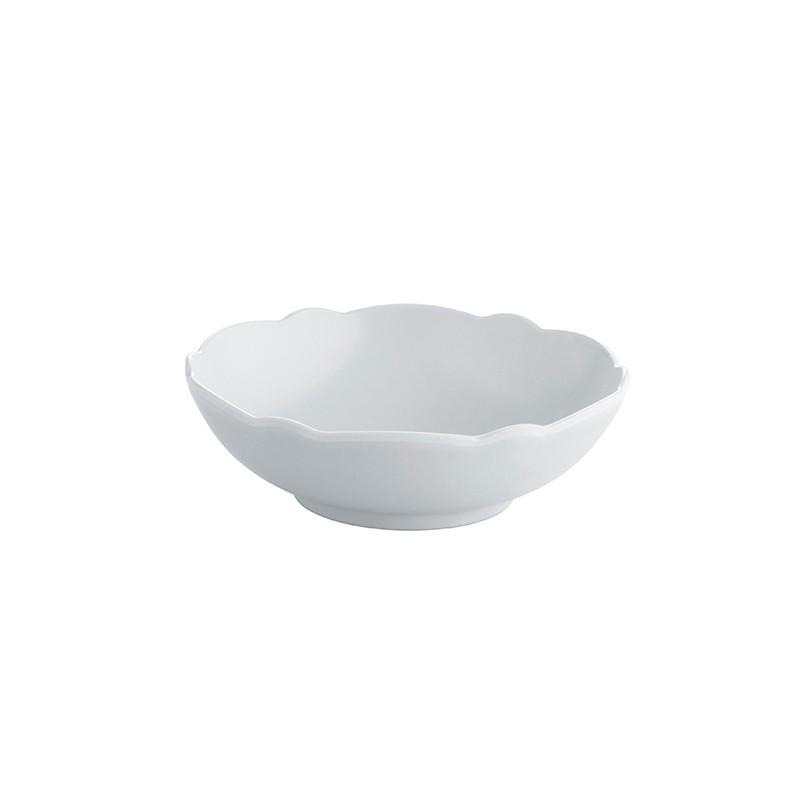 Set of 4 Dessert Bowls ø13cm Dressed en Plein Air White Alessi