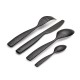 Cutlery Set 4 Pieces Black - Dressed en Plein Air - Alessi ALESSI ALESMW74S4B