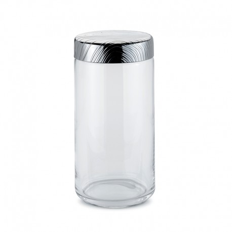 Glass Jar with Hermetic Lid 1,5Lt - Veneer Silver - Alessi ALESSI ALESPU05/150