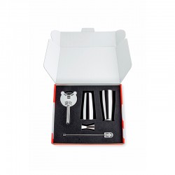 Cocktail Bar Set - Lunar Eclipse Silver - Alessi ALESSI ALES5050SETI