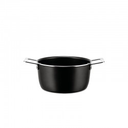 Cacerola con Dos Mangos Ø20cm Negro - Pots&Pans - A Di Alessi