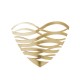 Ornamento Para Porta Coração L - Tangle Dourado - Stelton STELTON STT10200