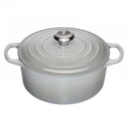 Cocotte Redonda 24cm Mist Grey - Evolution - Le Creuset