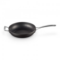 Non-Stick Deep Frying Pan with Helper Handle 28cm Black - Le Creuset