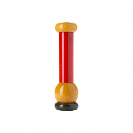 Molinillo de Sal, Pimienta y Especias en Madera Negro, Rojo Y Amarillo - Alessi ALESSI ALESMP0210