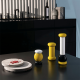 Wood Salt, Pepper and Spice Grinder Yellow Yellow, Black And White - Alessi ALESSI ALESMP02101
