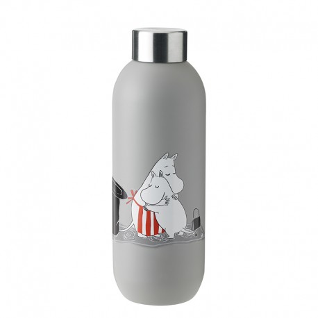 Drinking Bottle 750ml Light Grey - Moomin Keep Cool - Stelton STELTON STT1372-4