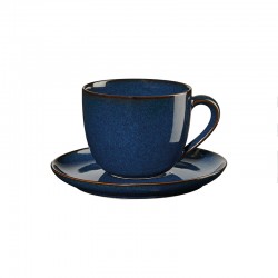 Cappuccino Cup with Saucer 230ml Midnight Blue – Saisons - Asa Selection ASA SELECTION ASA27130119