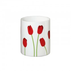 Porta-Velas Tulipa 9cm - Springtime Branco - Asa Selection