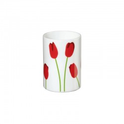 Porta-Velas Tulipa 7,8cm - Springtime Branco - Asa Selection