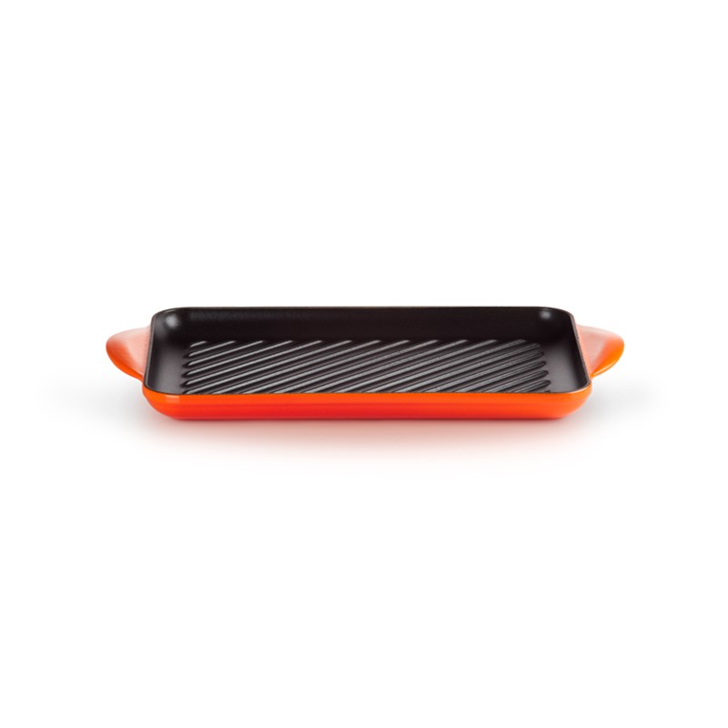 Traditional Rectangular Grill - 32cm - Le Creuset - Orange