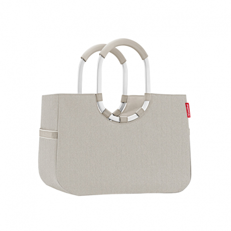 Bolsa para Compras L Areia Espinha de Peixe - Loopshopper Herringbone Areia - Reisenthel REISENTHEL RTLOR6049