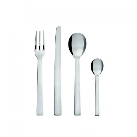 4-Piece Cutlery Set - Santiago Steel - Alessi ALESSI ALESDC05S4