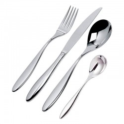 Cutlery Set 4 Pieces - Mami Silver - Alessi