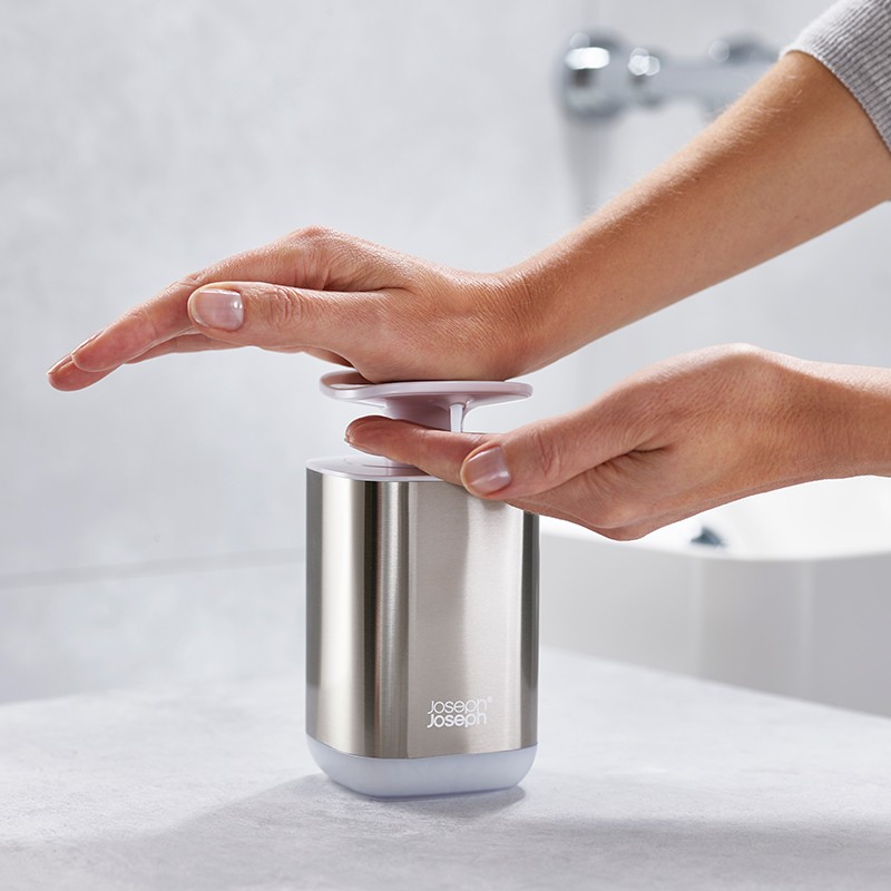 Set Soporte para Cepillos y Dispensador de Jabón - Easystore Inox