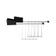 Set 2 Toaster Racks Black - Plissé - Alessi ALESSI ALESMDL08RAB