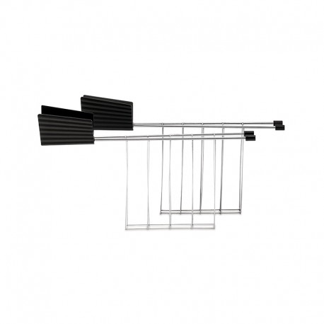 Set 2 Toaster Racks Black - Plissé - Alessi ALESSI ALESMDL08RAB