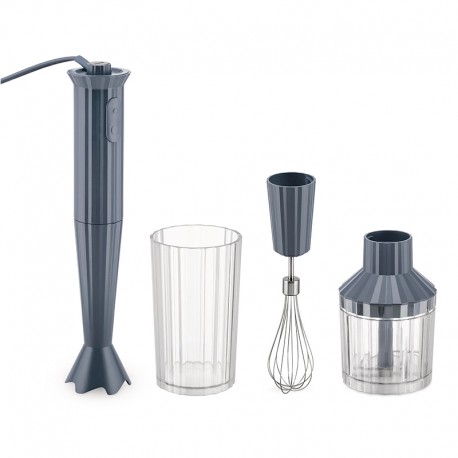 Batidora de Mano con Accesorios Gris - Plissé - Alessi ALESSI ALESMDL10SG