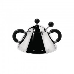 Sugar Bowl and Spoon Black - 9097 - Alessi