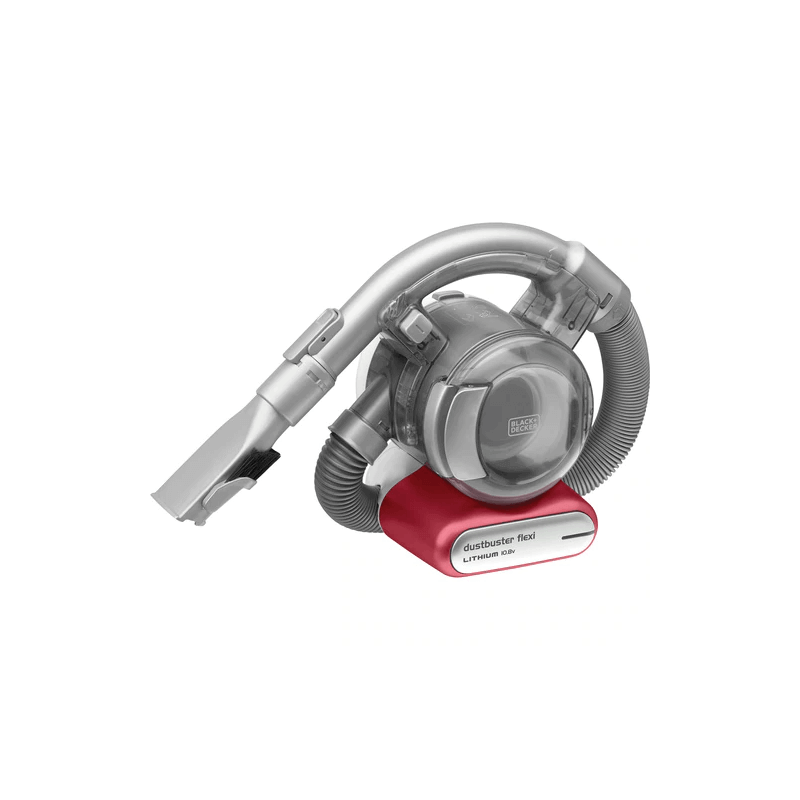 10 8V Lithium ion Dustbuster Flexi Hand Vacuum Metallic Red