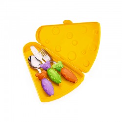 3-Piece Mini Cutlery Set with Case Tip Top Tap - Bimbi Assorted - Guzzini GUZZINI GZ07510052