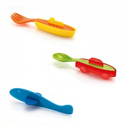 Conjunto de 3 Talheres Traffic - Bimbi Sortido - Guzzini