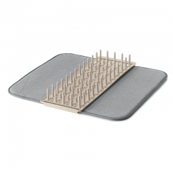Dish Drainer with Mat Clay - Dry&Safe - Guzzini