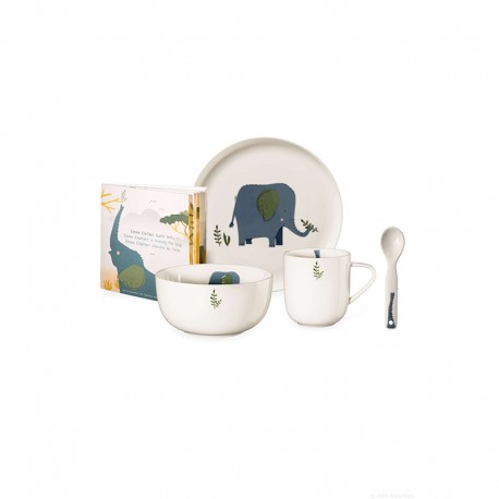 Set of 5 Pcs Tableware Emma Elephant - Kids - Asa Selection ASA SELECTION ASA38950314