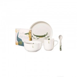 Set of 5 Pcs Tableware Croco Crocodile - Kids - Asa Selection
