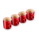 Set of 4 Mugs Stoneware 350ml Metallic Red - Le Creuset LE CREUSET LC69113357370031