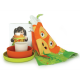 Kid'S Organgutan Set - Bambino Lime (plate), Persimmon (bowl), White (cup) - Biobu BIOBU EKB35397