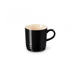 Stoneware Cappuccino Mug 200ml Black Onyx - Le Creuset