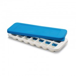 Ice-Cube Tray With Stackable Lif - Quick Snap White And Blue - Joseph Joseph