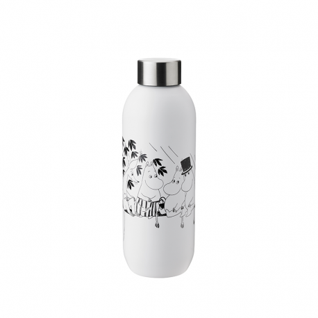 Drinking Bottle 750ml Keep Cool - Moomin Black And White - Stelton STELTON STT1372-5