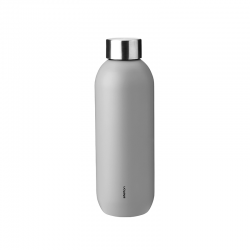Vacuum Insulated Bottle 600ml Light Grey - Keep Cool - Stelton