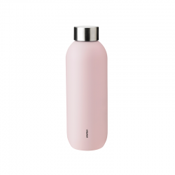 Vacuum Insulated Bottle 600ml Soft Rose - Keep Cool - Stelton