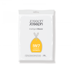 Bolsas de Basura IW7 Transparente 20L (Paquete de 20) - Joseph Joseph