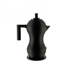 Espresso Coffee Maker 300ml Black - Pulcina - Alessi ALESSI ALESMDL02/6BB